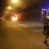PKW-Brand in Engelbergtunnel
