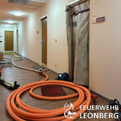 Zimmerbrand mit Menschenrettung in Hochhaus