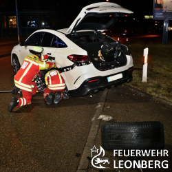 Verkehrsunfall auf dem Tunnelportal